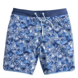 NWT Johnnie-O Men’s Miyako Indigo Swim Trunks XXL